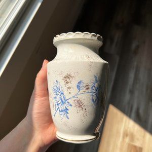 Vintage Porcelain Floral Bud Vase